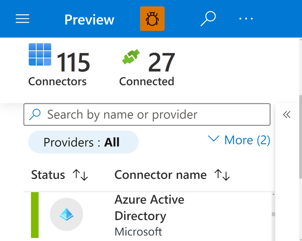 Azure Sentinel Analytics blade at 400 percent zoom.