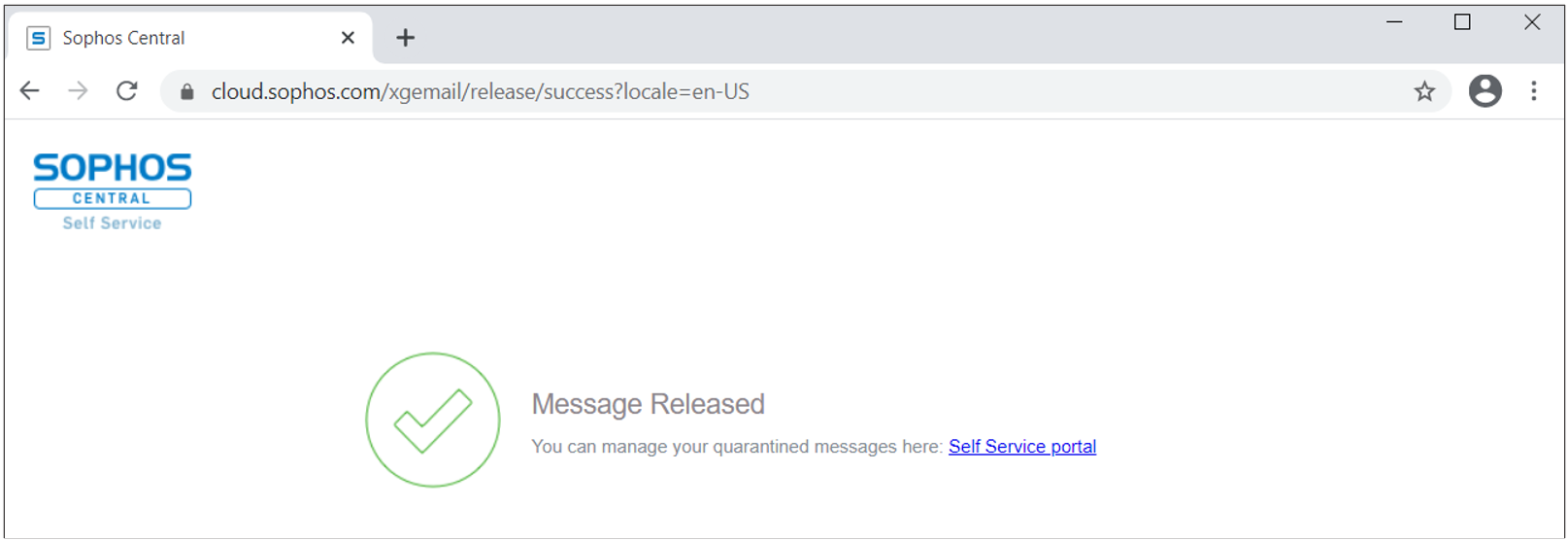 Legitimate website that phishing page redirects to