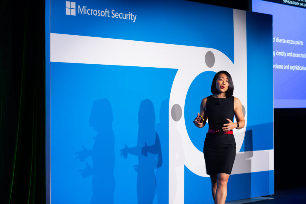 Joy Chik, Corporate Vice President of Identity and Access, speaking at RSA Conference 2022.