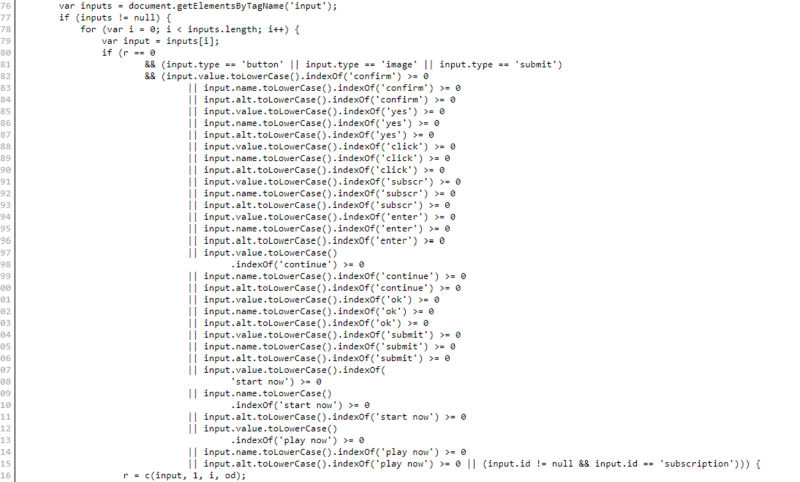 JavaScript injected code scraping related HTML elements