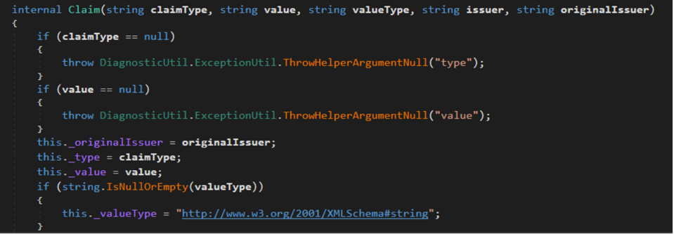 Screenshot of a section of a configuration file.