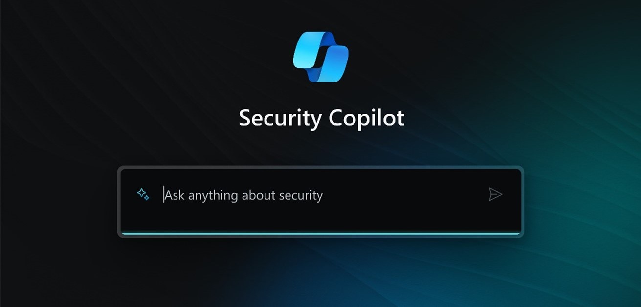 Screen grab of the Microsoft Security Copilot prompt screen.