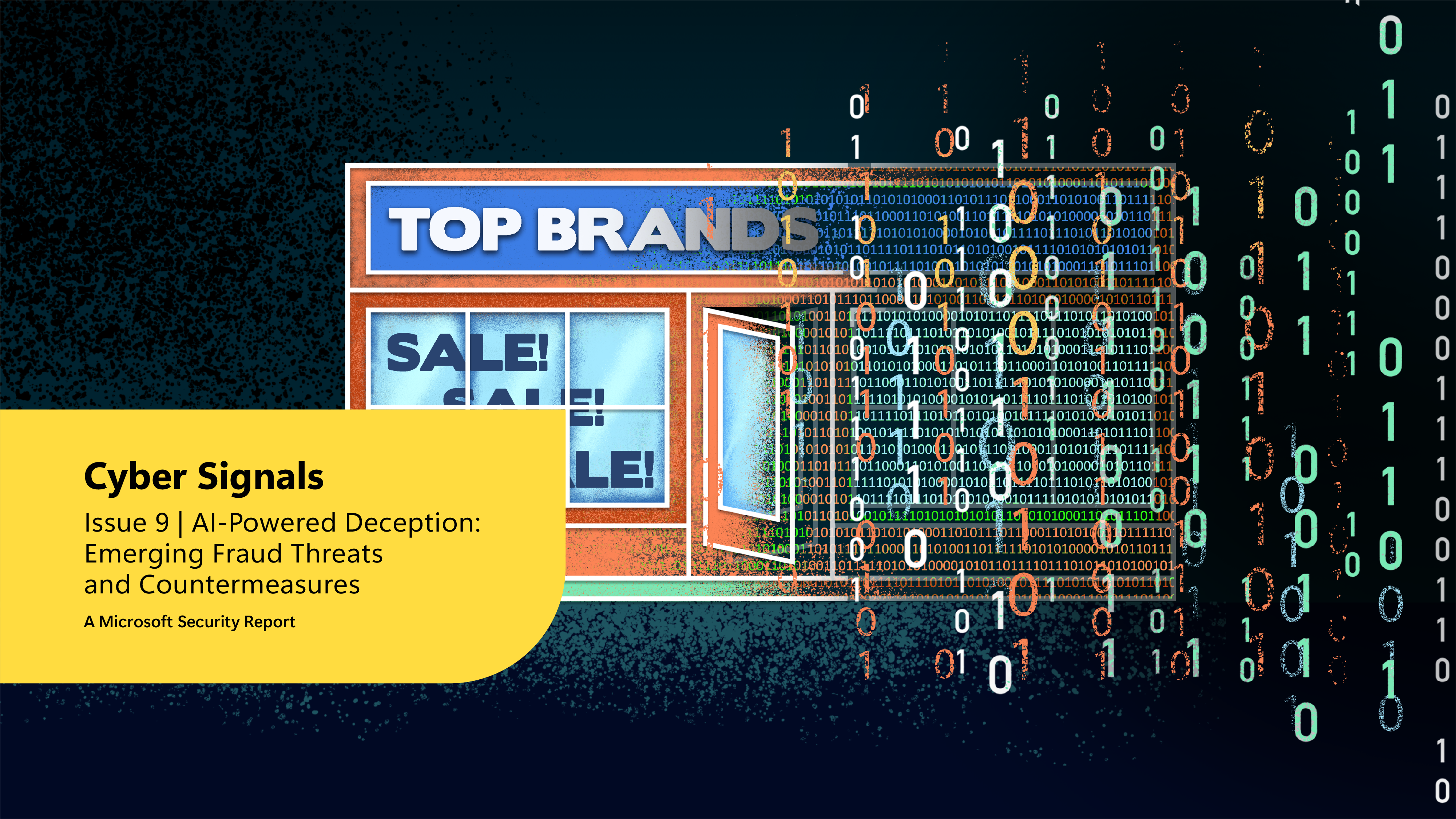 A graphic showing a store with a window and numbers.