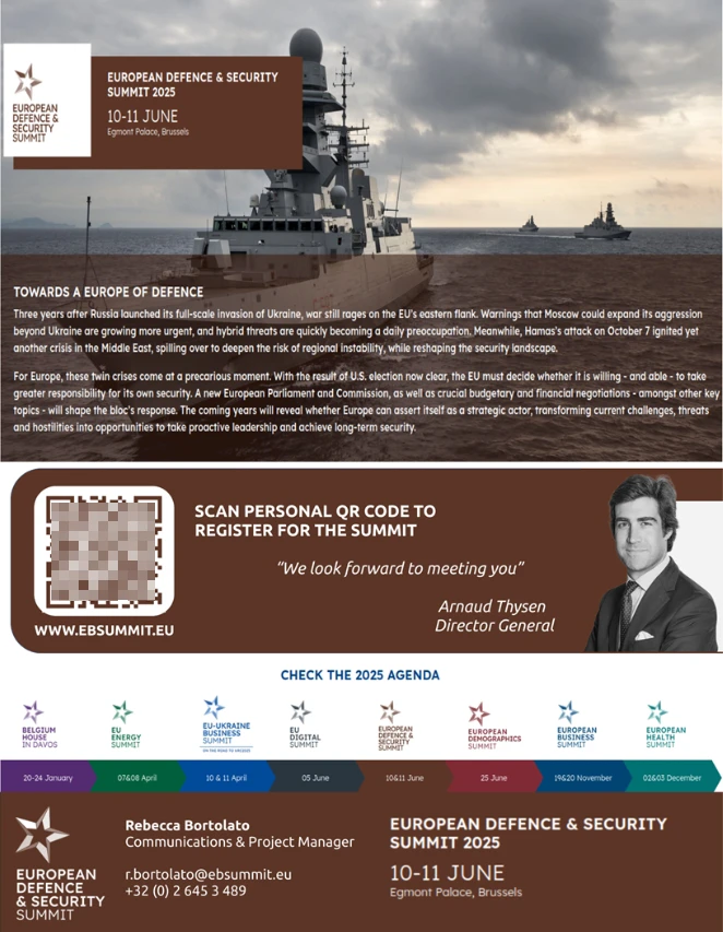 Screenshot of the malicious PDF attachment with malicious QR code