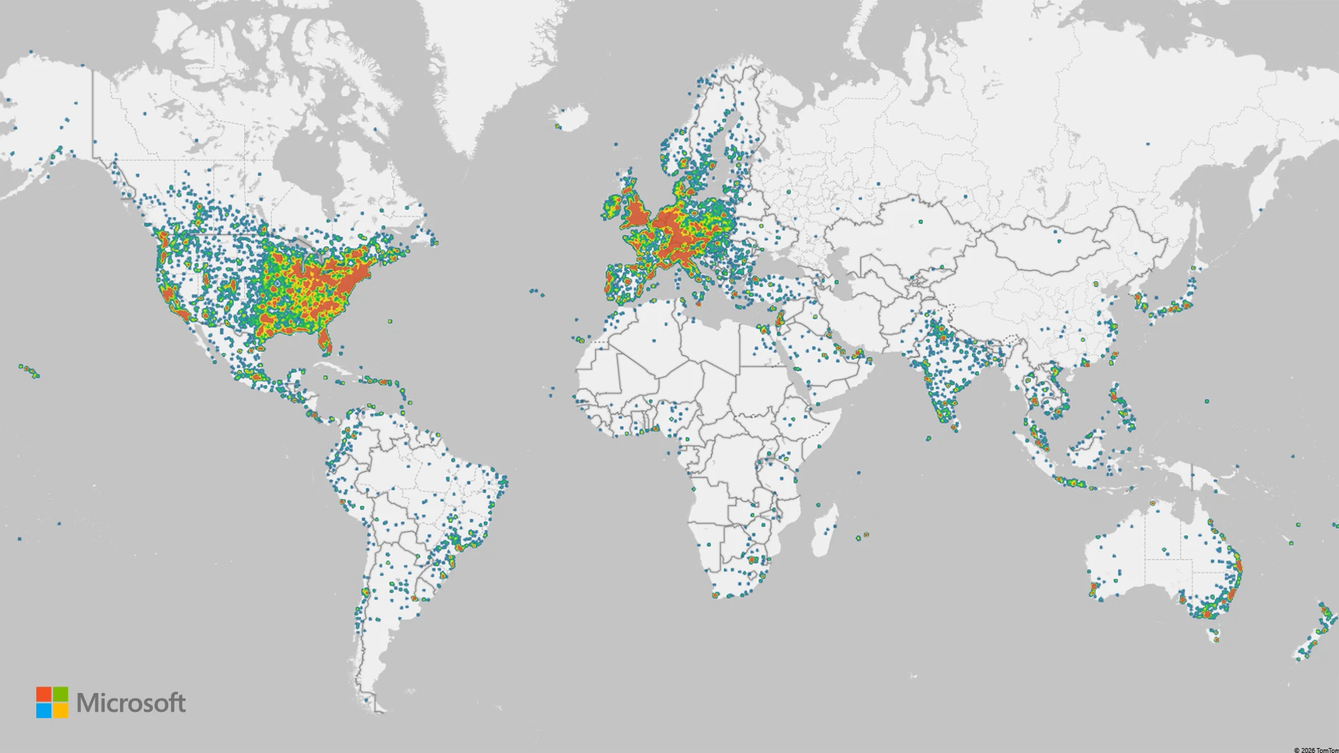 Heat map showing location of attacks leveraging the RedVDS infrastructure