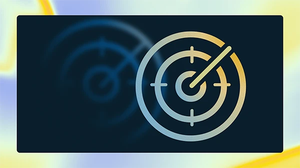 A colorful graphic showing a radar scanning icon representing new detection and hunting guidance.
