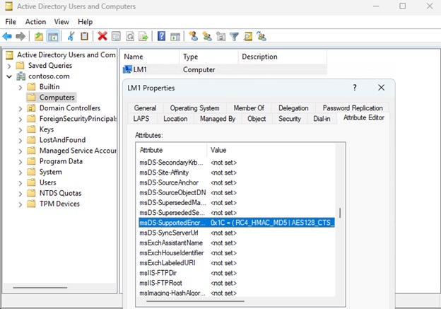 Active Directory Users and Computers.