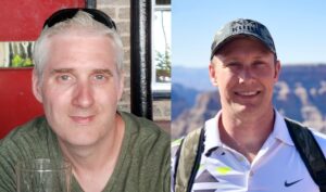 Philpott and Cottrille pose for headshots in this combined image.