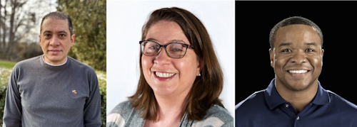 Mazhar, Lee, and Kendall appear individual images that have been joined into one.