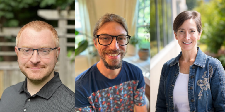 Individual images of Spahr, Owen, and Friedman are combined into a collage.