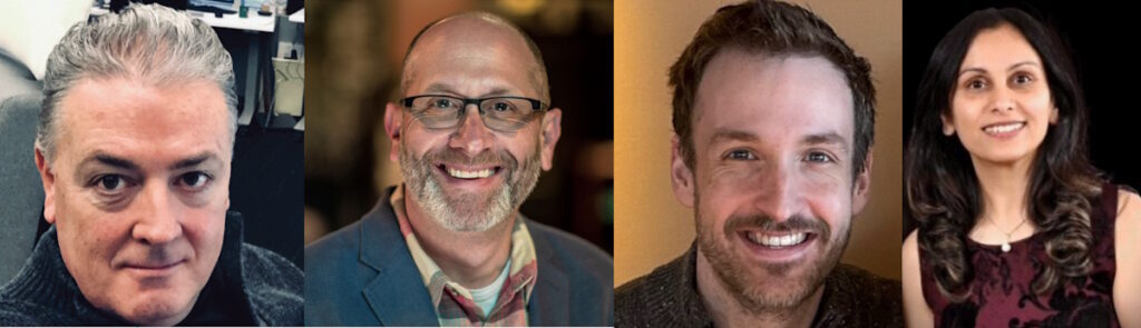 Sherry, Srolis, Albert, and Kesavan in a composite photo. 