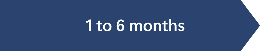 1 to 6 months