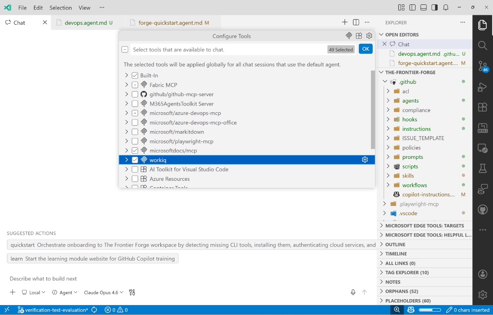 Screenshot showing GitHub Copilot connecting with VS Code. 