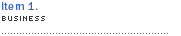 Item 1. Business