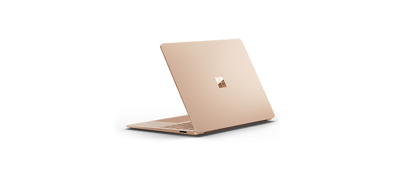 Surface Laptop 13インチ デューン（背面図）