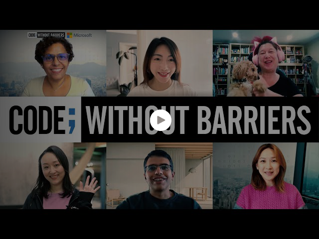 女性のためのAIスキルアッププログラム「Code; Without Barriers」を日本で紹介するAIサムネイル動画のスクリーンショット