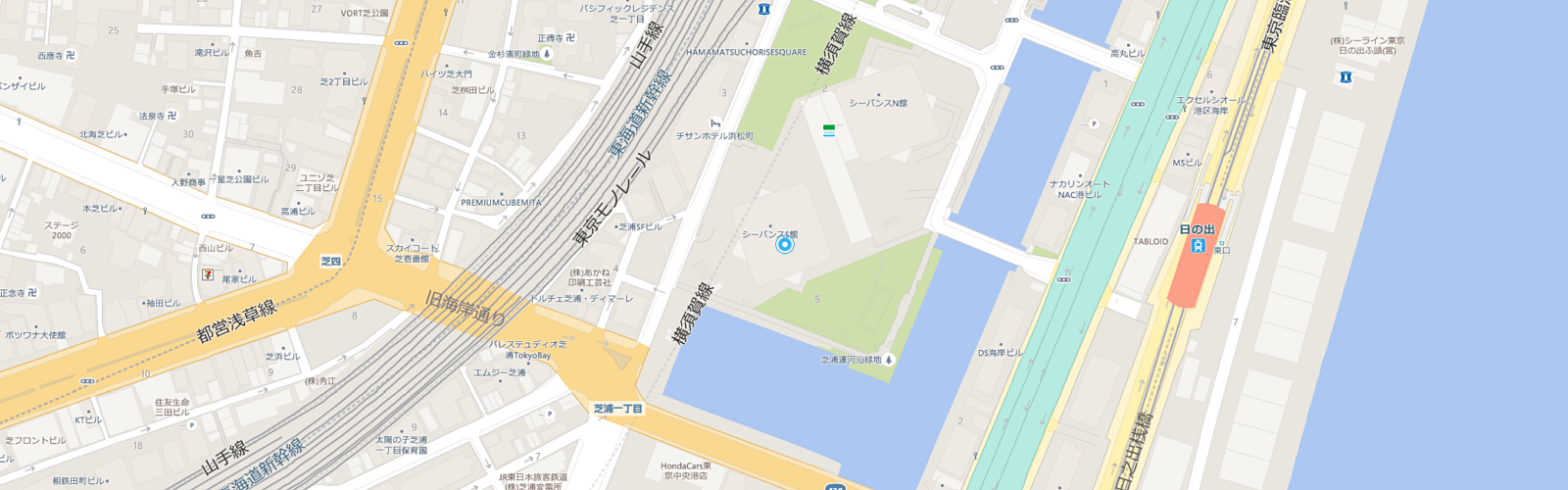 Microsoft Base シーサイド のアクセスマップ