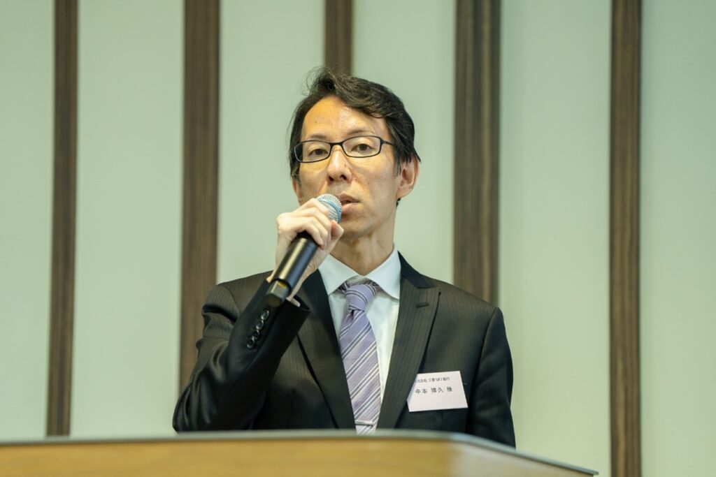 「金融機関向け AI Transformation with the Microsoft Cloud セミナー」にて、お客様事例紹介で登壇した中本氏