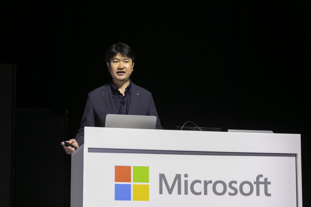 A man standing at a podium