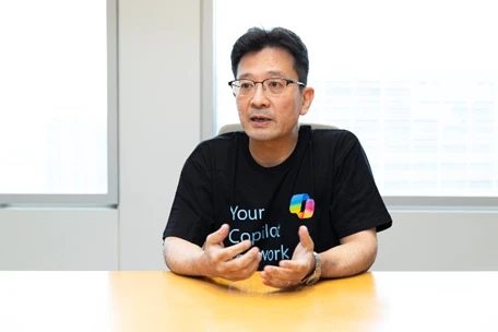 A man sitting at a table