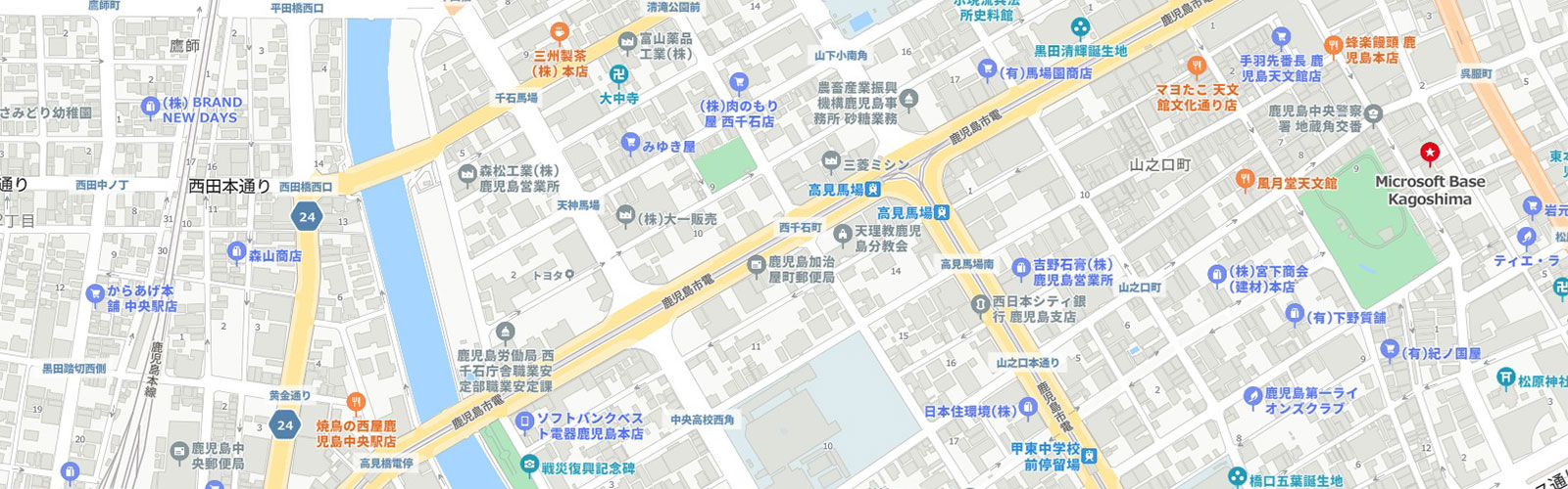 マイクロソフト ベース 鹿児島 アクセスマップ