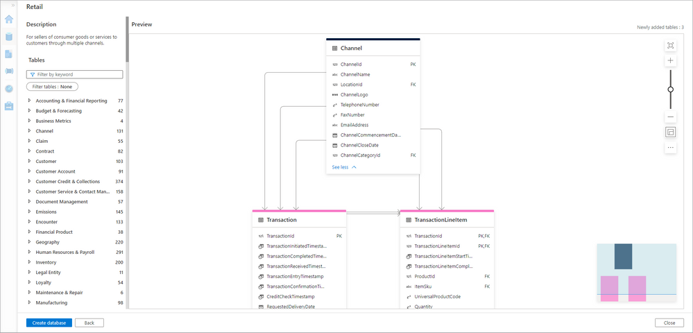 レイクデータベース ステップ2 テンプレートを作成