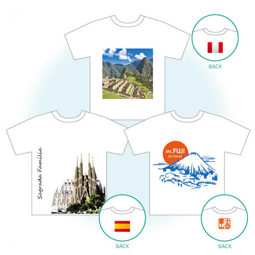 オリジナルTシャツ (アイロン プリント・世界遺産) 画面スライド-1