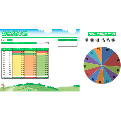 おこづかい帳 (ちょう) 画像スライド-2