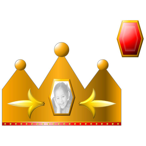 ペーパー クラフト (王冠 おうかん) 画像スライド-2