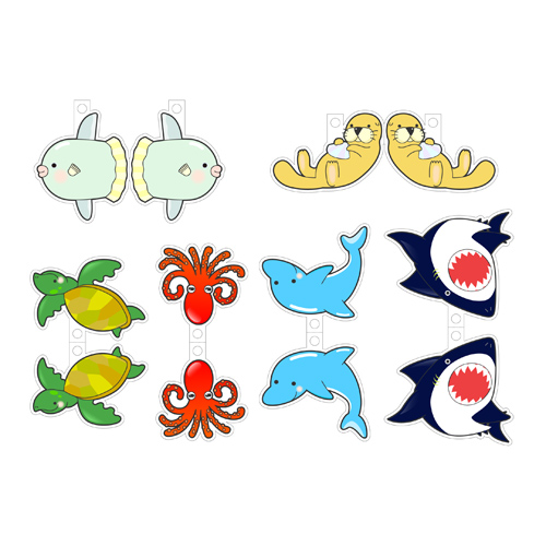 ペーパー クラフト (水族館 すいぞくかん) 画像スライド-2