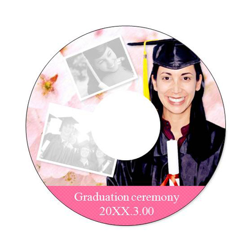CD・DVD レーベル (卒業式) 画像スライド-1