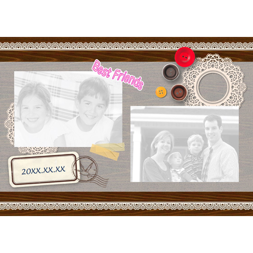 フォト スクラップ (送別) 画像スライド-1