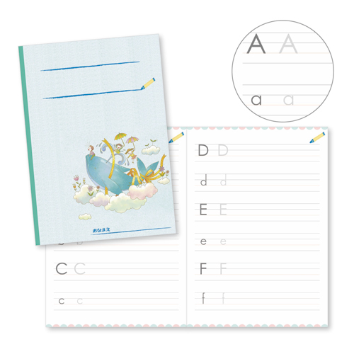 アルファベット練習 (れんしゅう) ノート 画像スライド-1