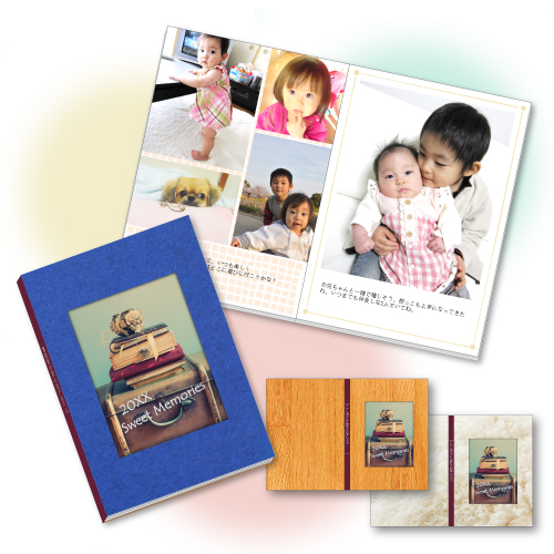 フォト ブック・アルバム (製本タイプ・テクスチャ) 画像スライド-1