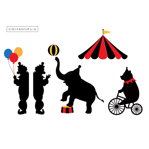 ウォール ステッカー (壁シール・町・サーカス) 画像スライド-5