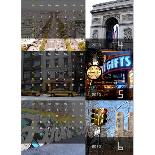 2026 年度カレンダー (4 月始まり・A4 サイズ・タテ・3 か月) 画像スライド-1