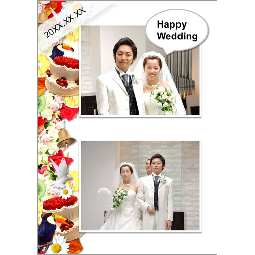 フォト スクラップ (ウエディング・ポップ) 画像スライド-2
