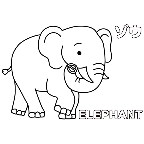 ぬりえ (ゴリラ・コアラ・キリンなど) 画像スライド-4